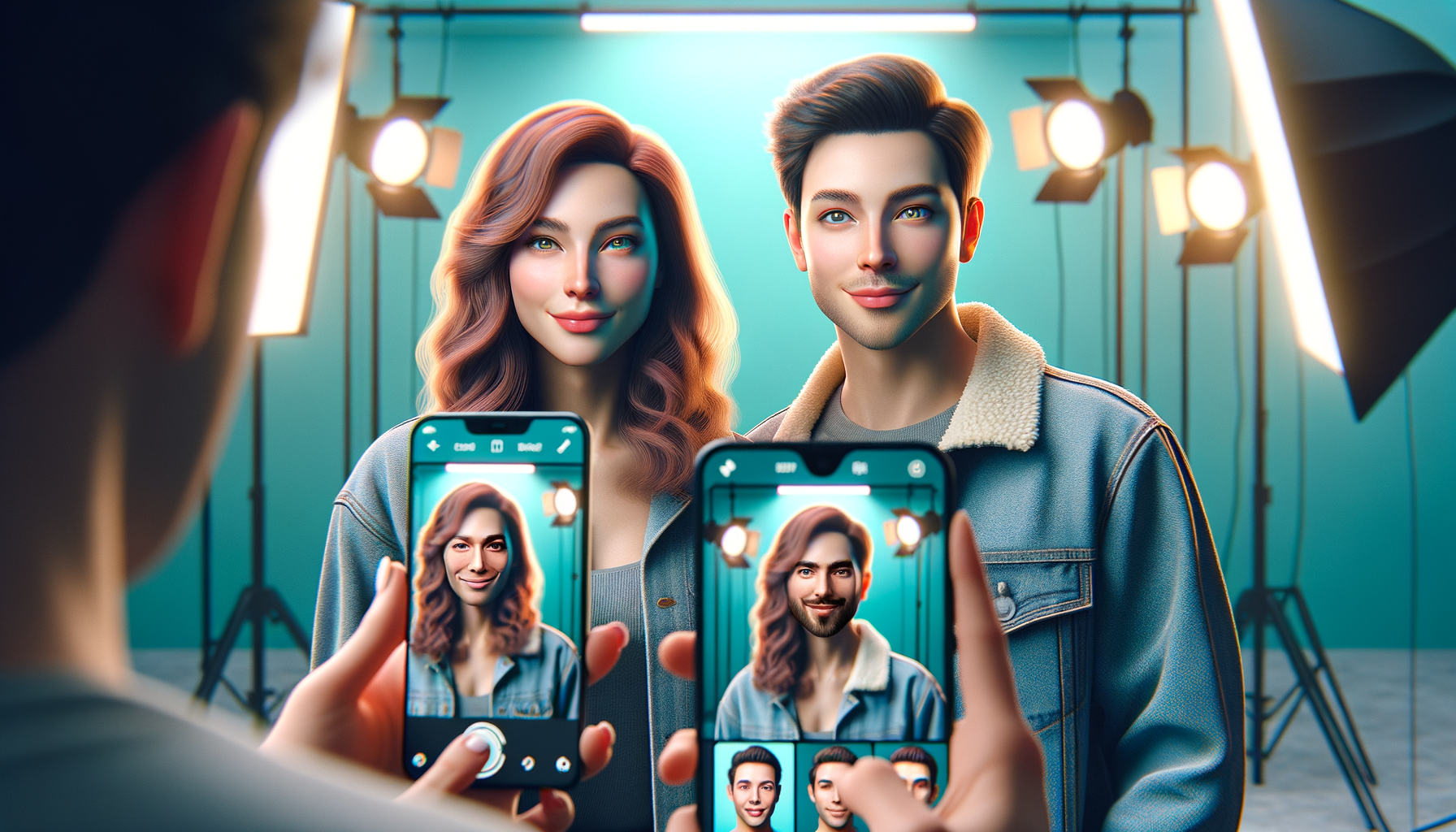 Face swap preview collage